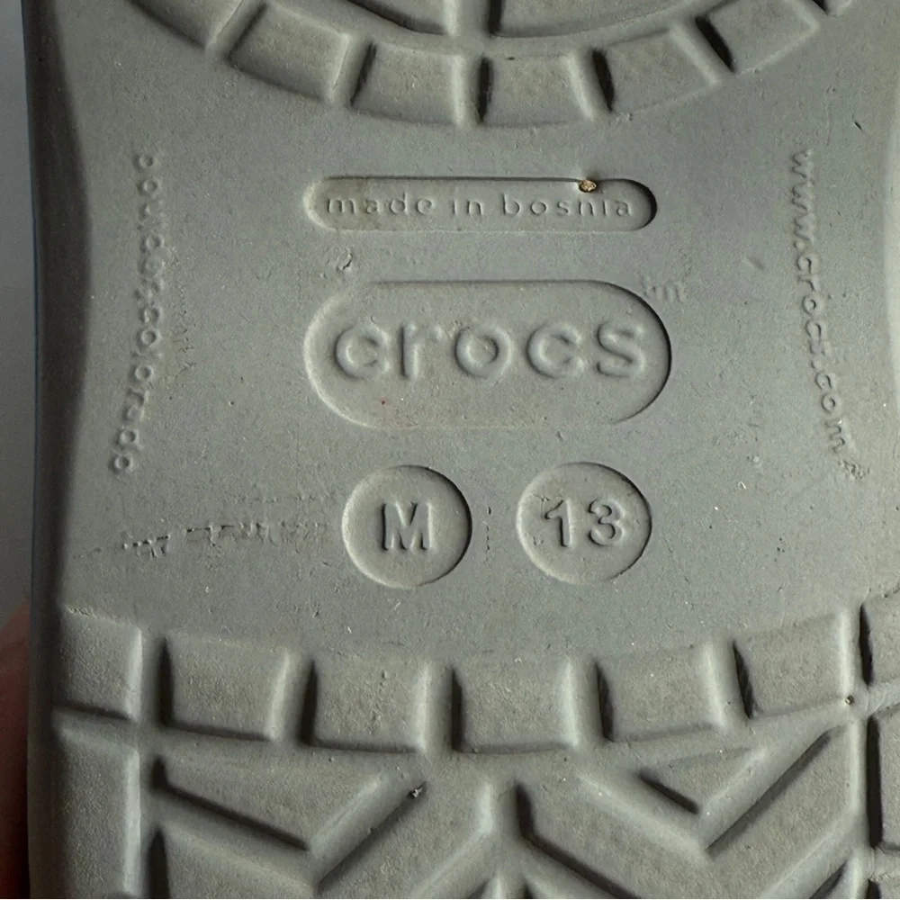Crocs Gray and Blue Crocs